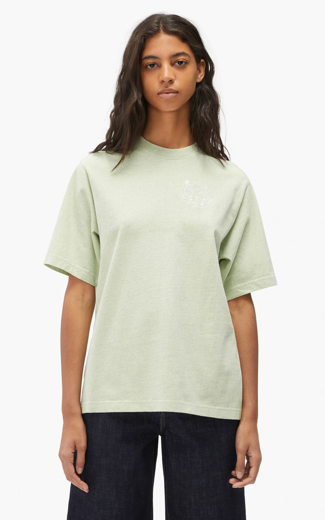 Camisetas Kenzo RE/relaxed casual Mujer Verde FNT769058